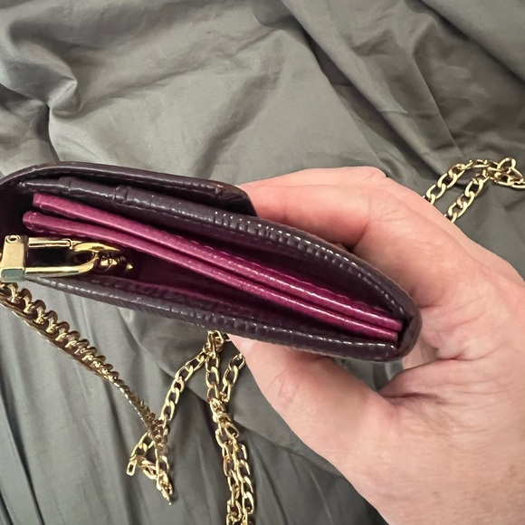 Louis Vuitton epi plum color wallet with chain - Picture 10 of 14